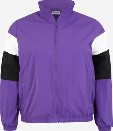 Veste mi-saison Urban Classics en violet : devant