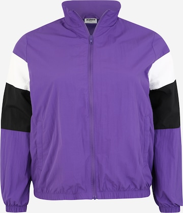 Urban Classics Between-Season Jacket in Purple: front