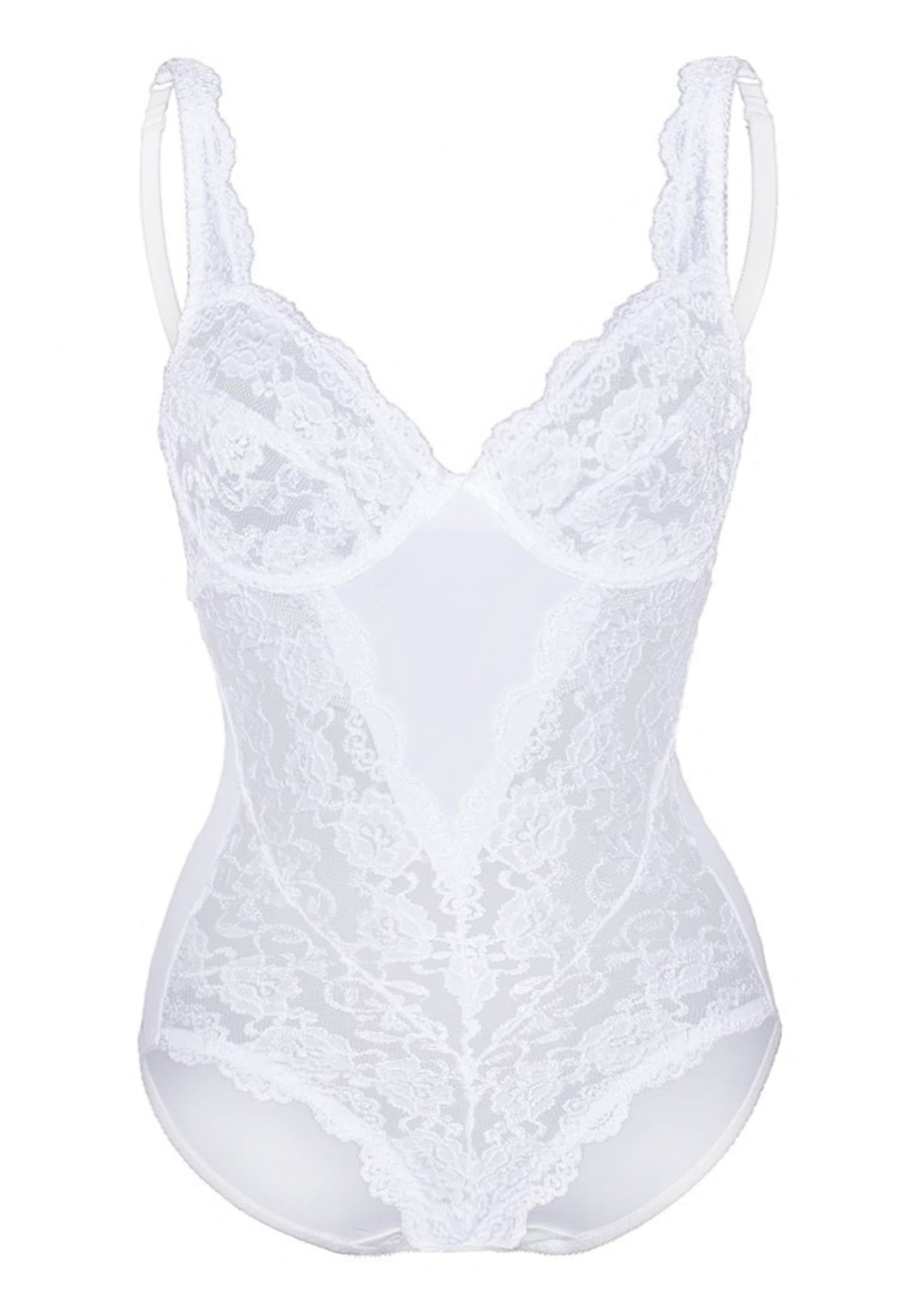 sassa Body 'CLASSIC LACE' in Weiß: Vorderseite