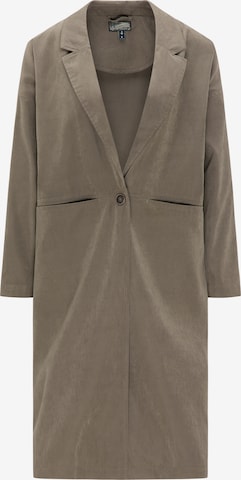 DREIMASTER Between-seasons coat in Grey: front