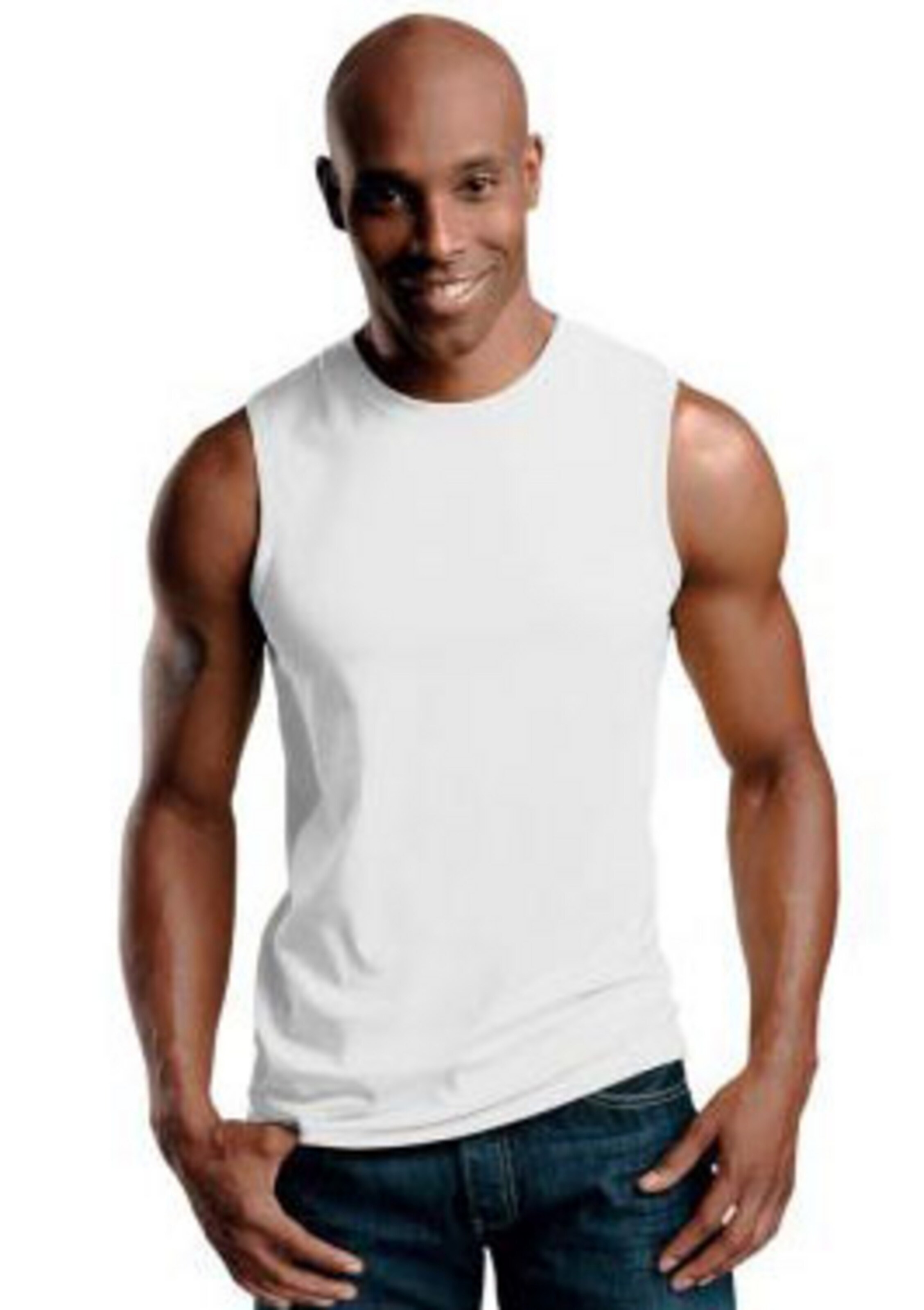 H.I.S EM Muscleshirts in Weiß: Vorderseite