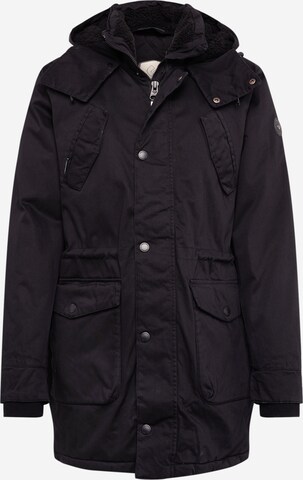 Ragwear Regular Fit Parka 'CLANCY' in Schwarz: predná strana