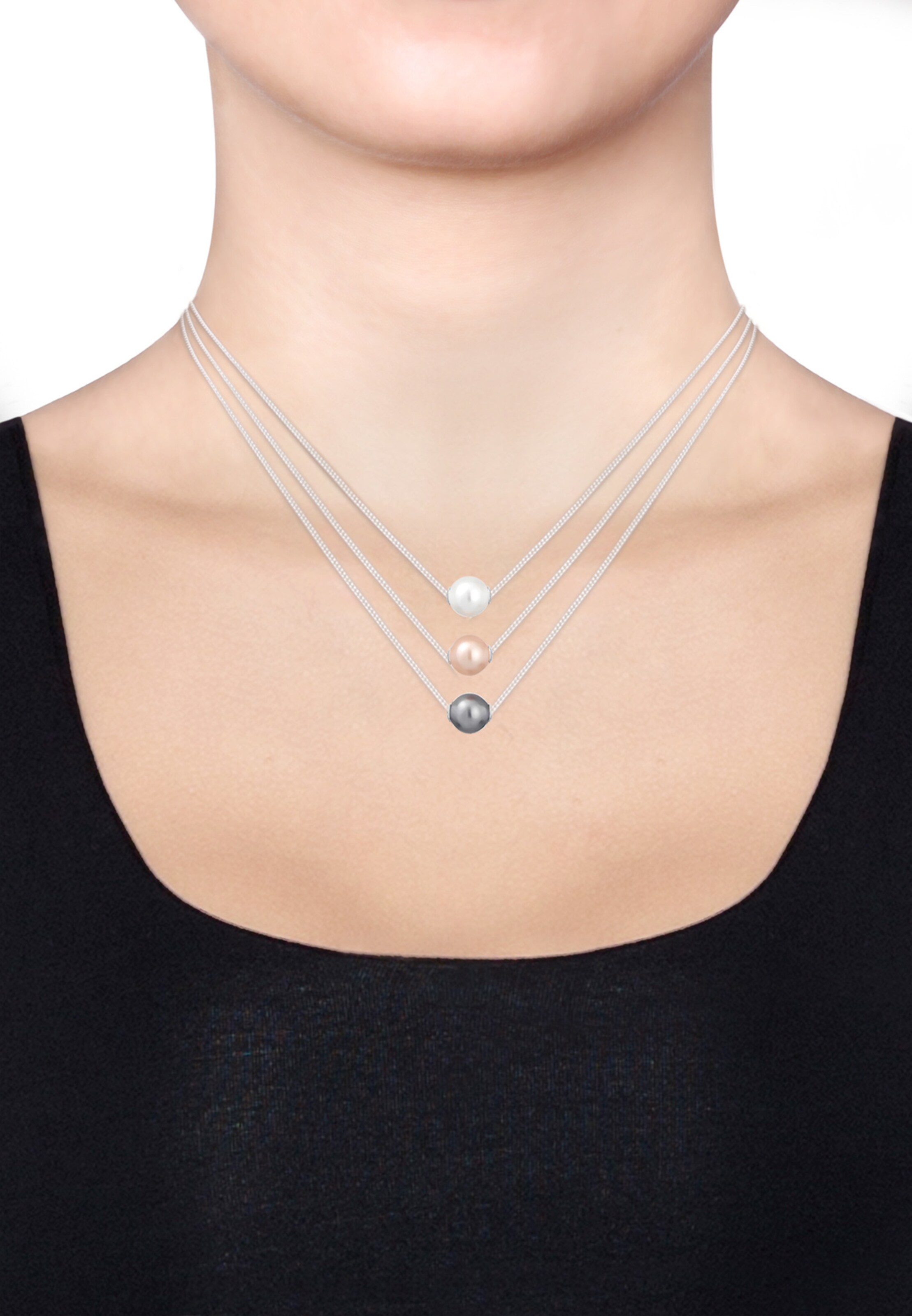 ELLI Necklace 'Layer' in Silver