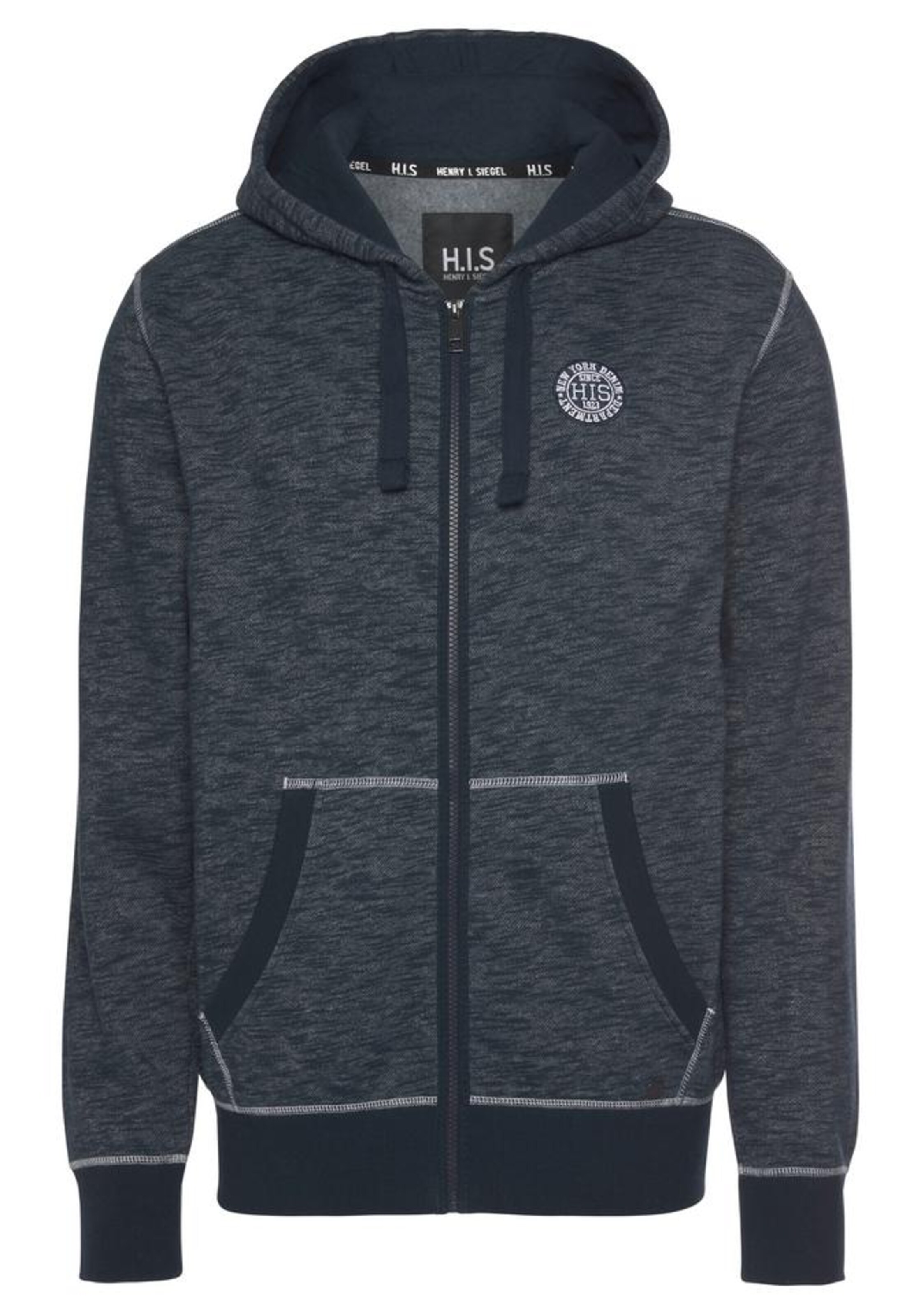 H.I.S Sweatjacke in Blau: Vorderseite