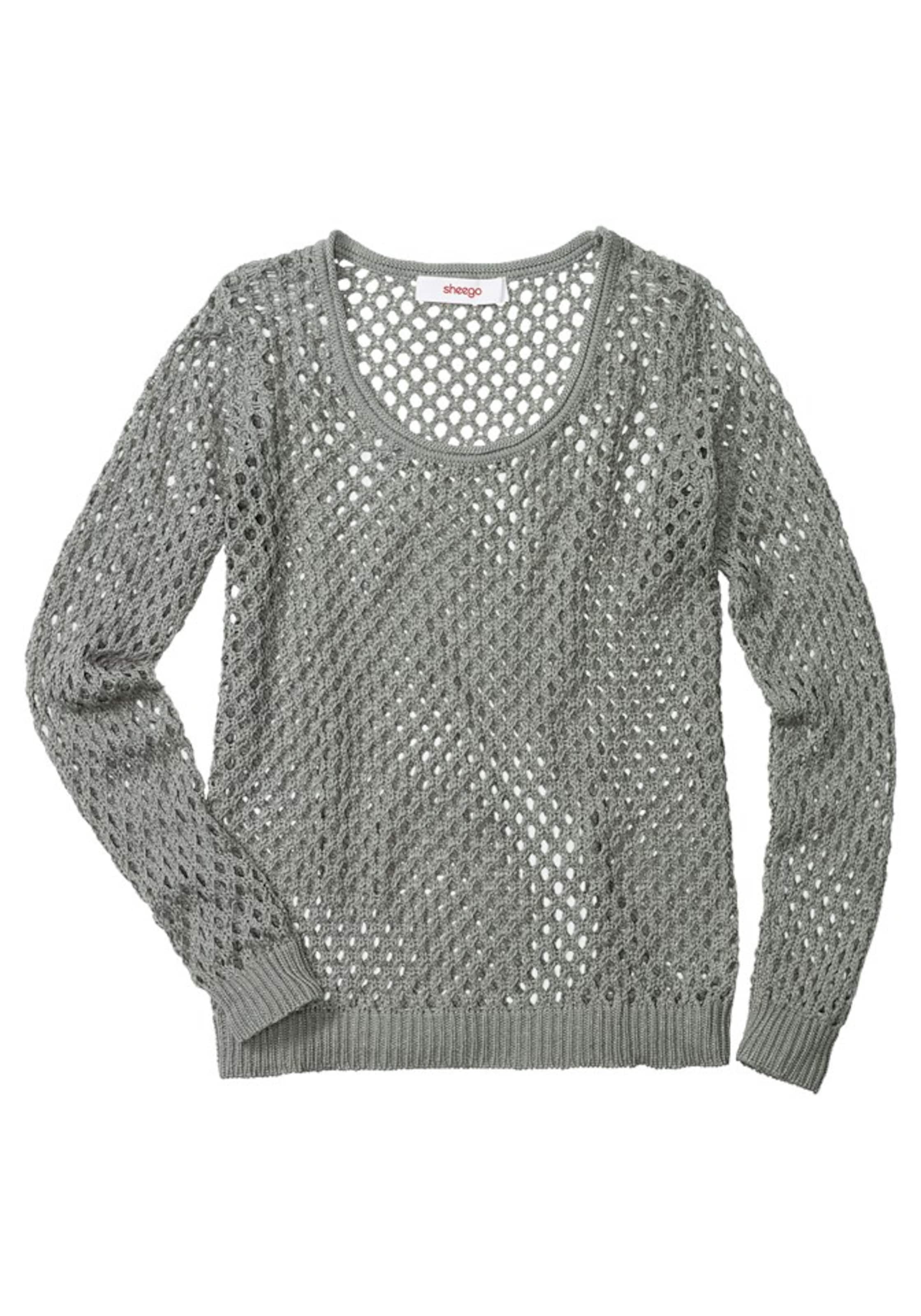 Pullover di SHEEGO in grigio: frontale