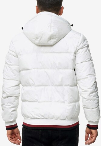 INDICODE JEANS Winter Jacket 'Bacon' in White