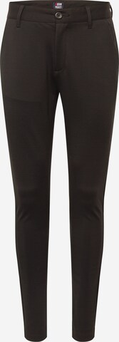 Coupe slim Pantalon chino 'Ponte Roma Plain' Denim Project en noir : devant