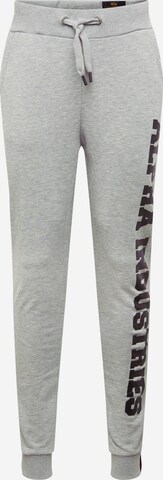 Pantalon ALPHA INDUSTRIES en gris : devant