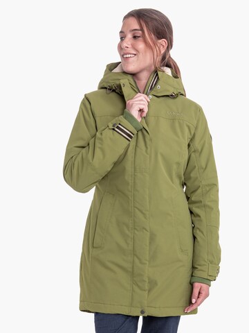 Schöffel Outdoorový kabát 'Amsterdam' – zelená: přední strana