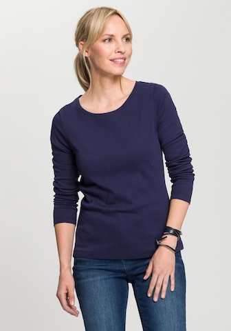 HIS JEANS Shirt in Blue: front