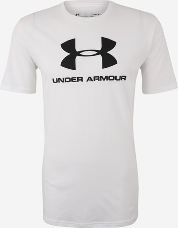 T-Shirt fonctionnel UNDER ARMOUR en blanc : devant