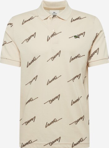 Lacoste LIVE Regular Fit T-Shirt in Beige: predná strana