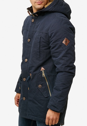 INDICODE JEANS Winterparka 'Barge' in Blauw