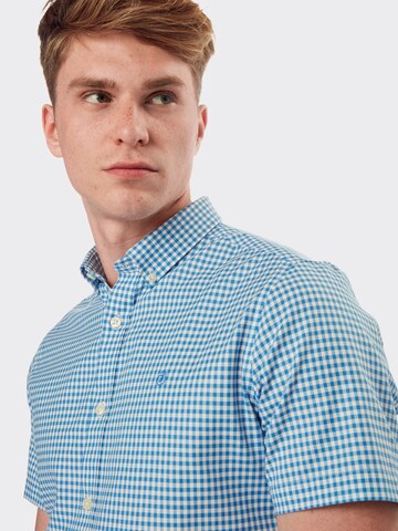 Coupe slim Chemise BURTON MENSWEAR LONDON en bleu