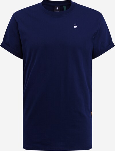 G-Star RAW T-Shirt 'Lash' en bleu foncé / blanc, Vue avec produit