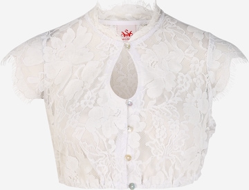 SPIETH & WENSKY Klederdracht blouse 'Grimaldi' in Wit: voorkant