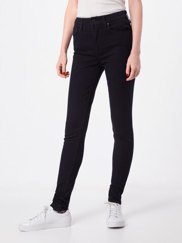 LEVI'S ® Skinny Jeans '721 High Rise Skinny' in Black: front