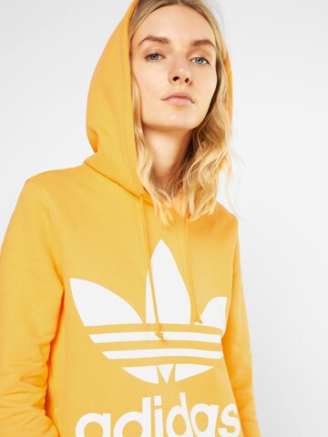 ADIDAS ORIGINALS Mikina 'Trefoil' – žlutá: přední strana