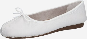 CLARKS Ballerina 'Freckle Ice' in Weiß: predná strana