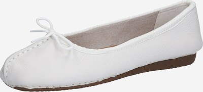 CLARKS Ballerines 'Freckle Ice' en blanc, Vue avec produit