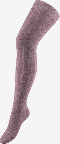 LAVANA Over the Knee Socks in Pink: front