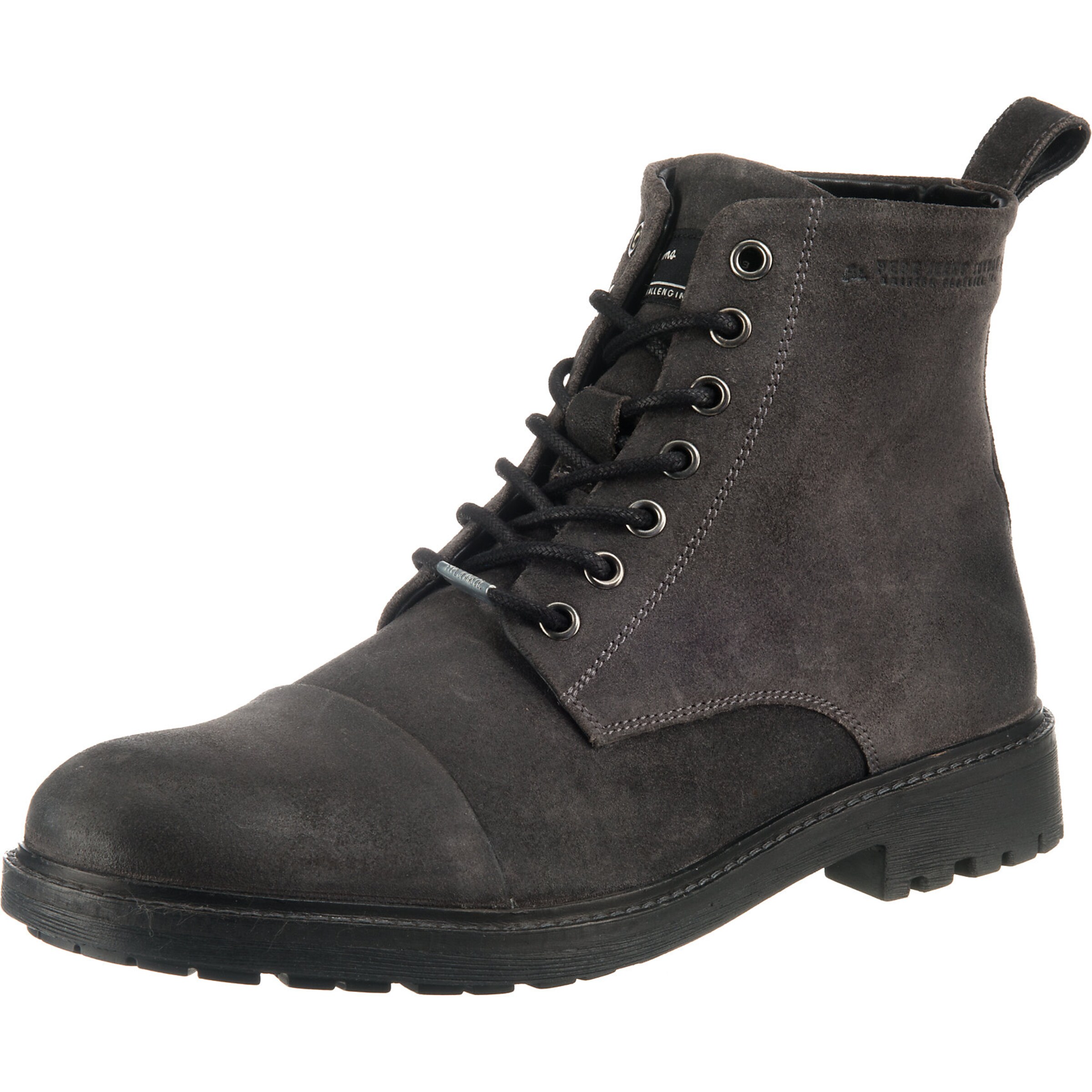 Pepe Jeans - Veterlaarzen 'Porter' in de kleur Grafiet