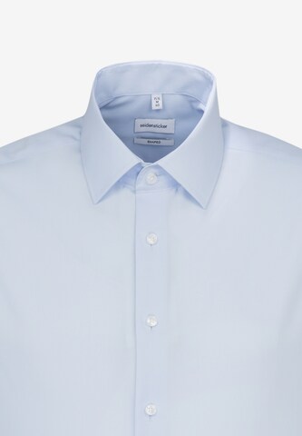 SEIDENSTICKER Slim fit Button Up Shirt in Blue
