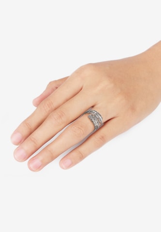 ELLI Ring 'Feder' in Black: front