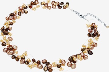 Valero Pearls Necklace in Brown: front