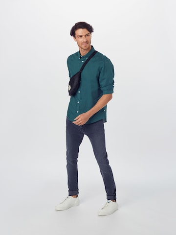 Casual Friday Regular fit Button Up Shirt 'Anton' in Green