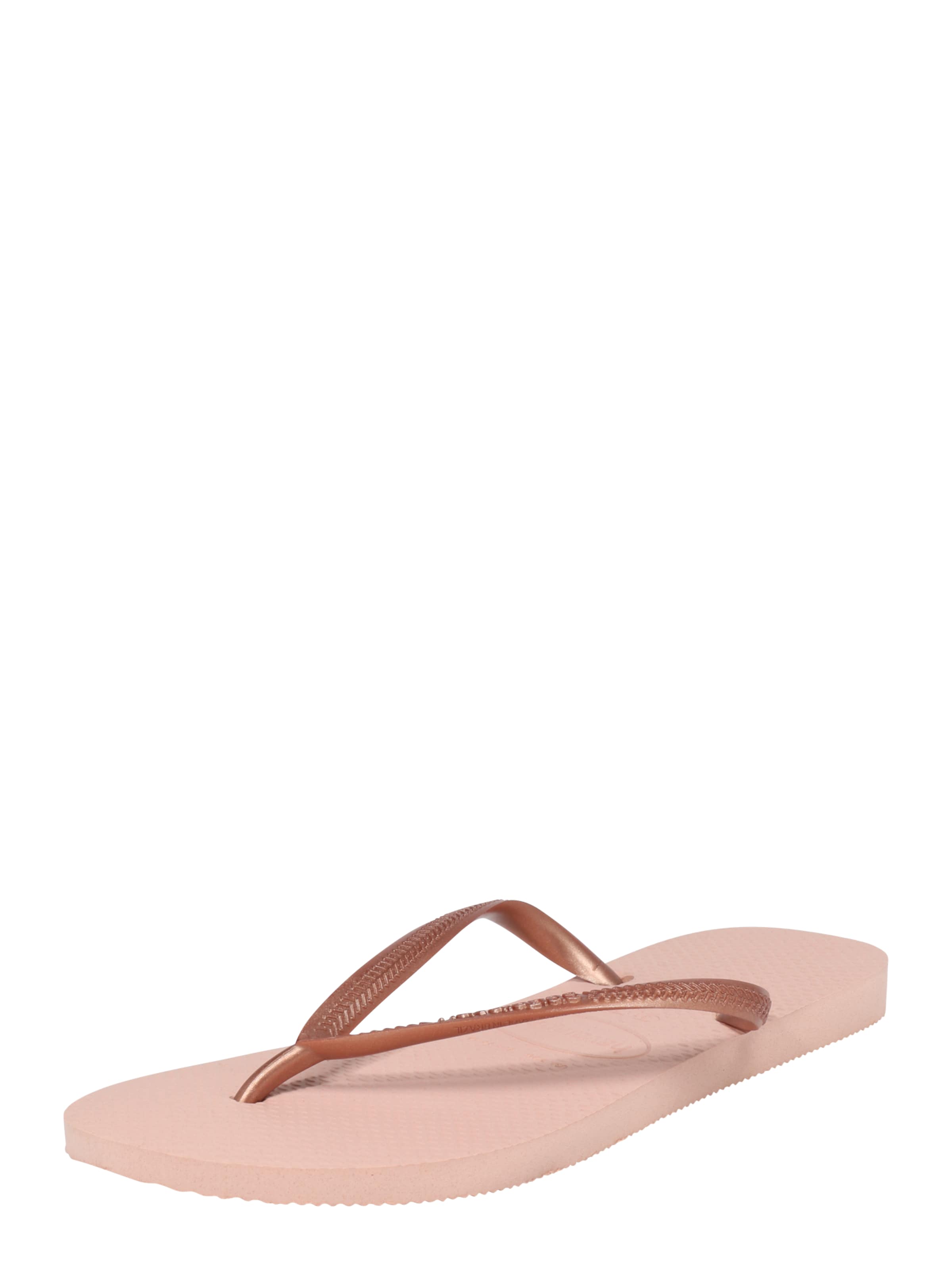 Infradito 'Slim' di HAVAIANAS in rosa: frontale