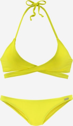 BENCH Triangel Bikini in Gelb: predná strana