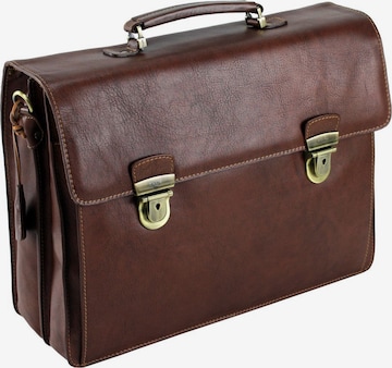 Picard Document Bag in Brown: front