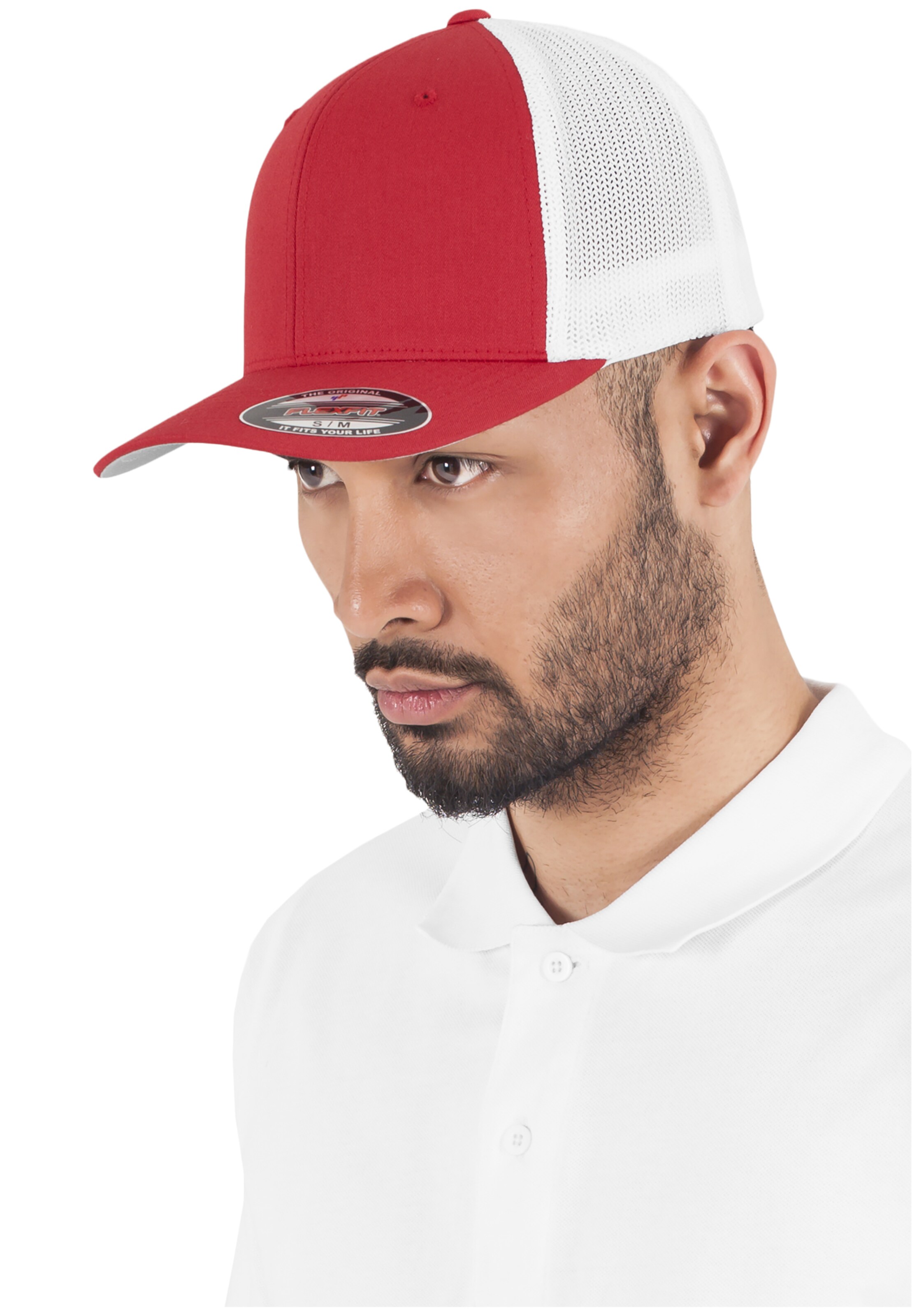 Casquette Flexfit en rouge