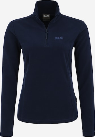 JACK WOLFSKIN Sporttrui 'GECKO' in Blauw: voorkant