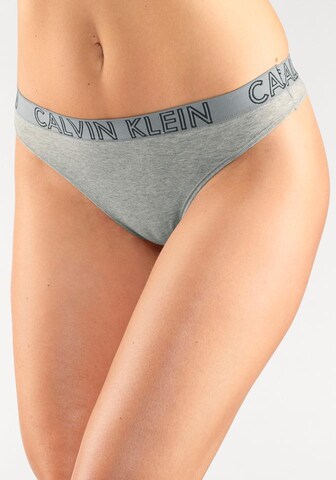 Calvin Klein Underwear Unterteil 'THONG' in Grau: predná strana