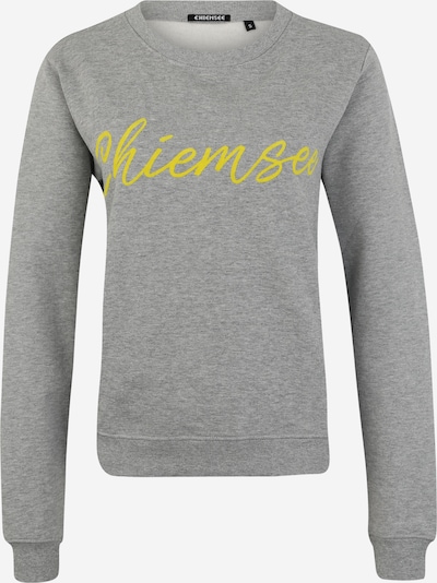 CHIEMSEE Sweatshirt de desporto em amarelo / cinzento, Vista do produto