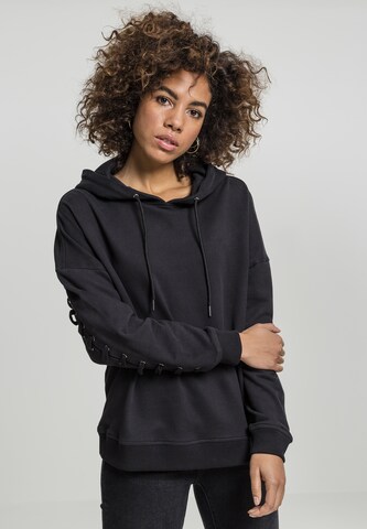 Urban Classics Sweatshirt in Black: front