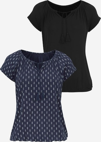 VIVANCE Shirt in Blauw: voorkant