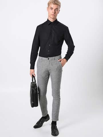 OLYMP Klasický střih Košile 'Luxor Uni Pop' – černá