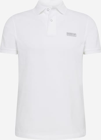 Barbour International Regular Fit Poloshirt 'B. Intl International Essentuial' in Weiß: predná strana