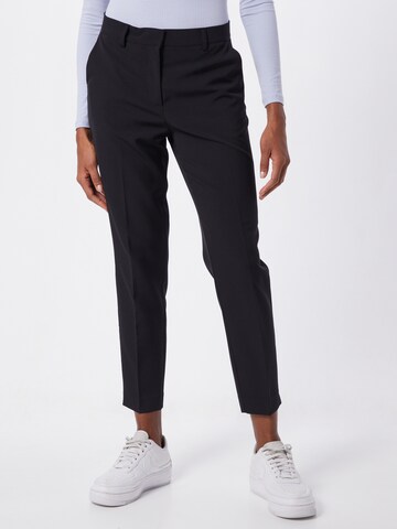 Coupe slim Pantalon chino 'IXLexi' ICHI en noir : devant