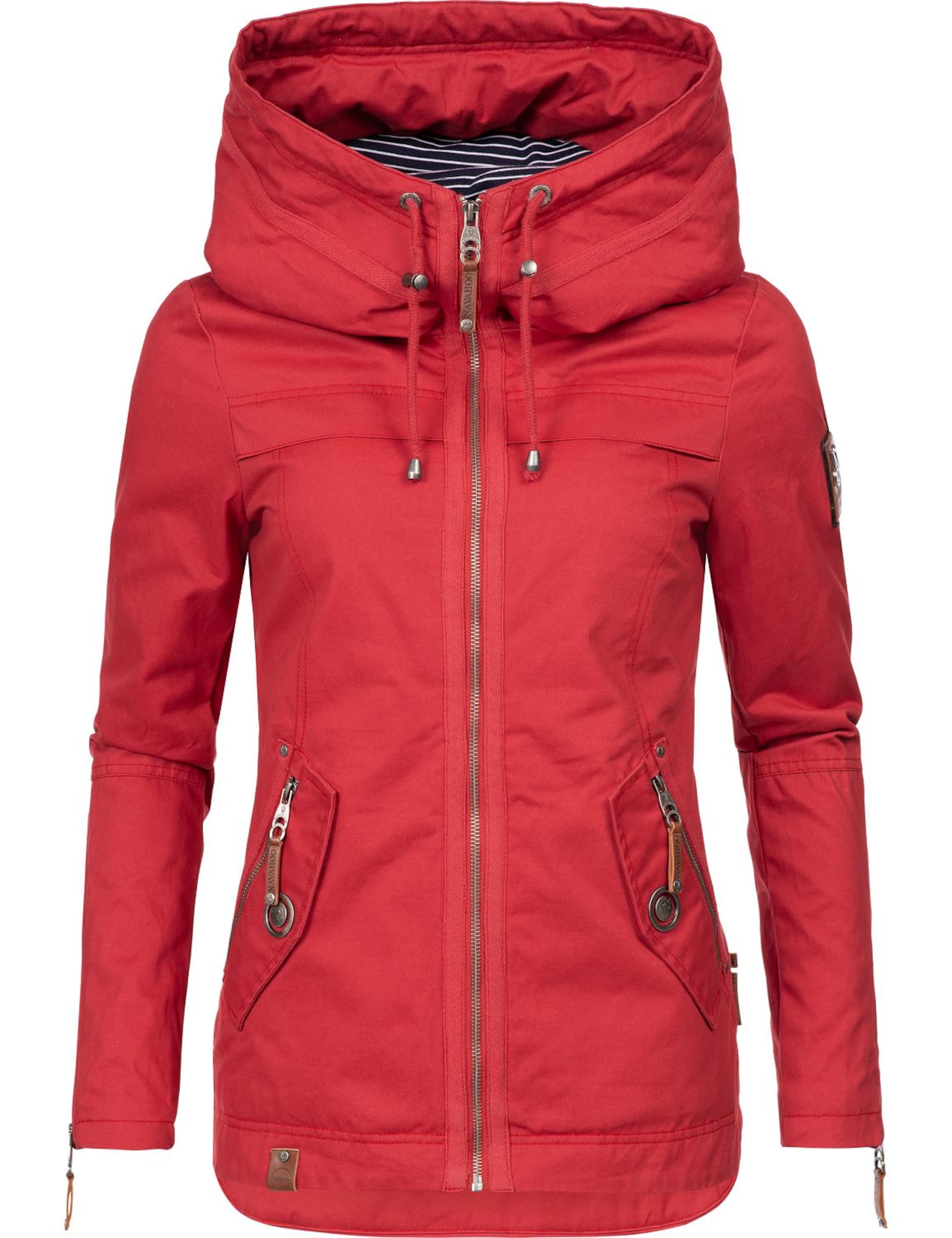 NAVAHOO Φθινοπωρινό και ανοιξιάτικο μπουφάν 'Wekoo' σε κόκκινο: μπροστά