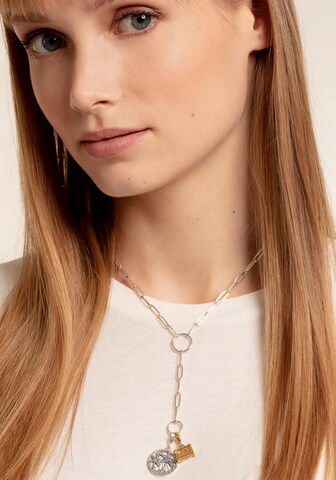 Thomas Sabo Pendant 'Coin Tropical' in Silver: front
