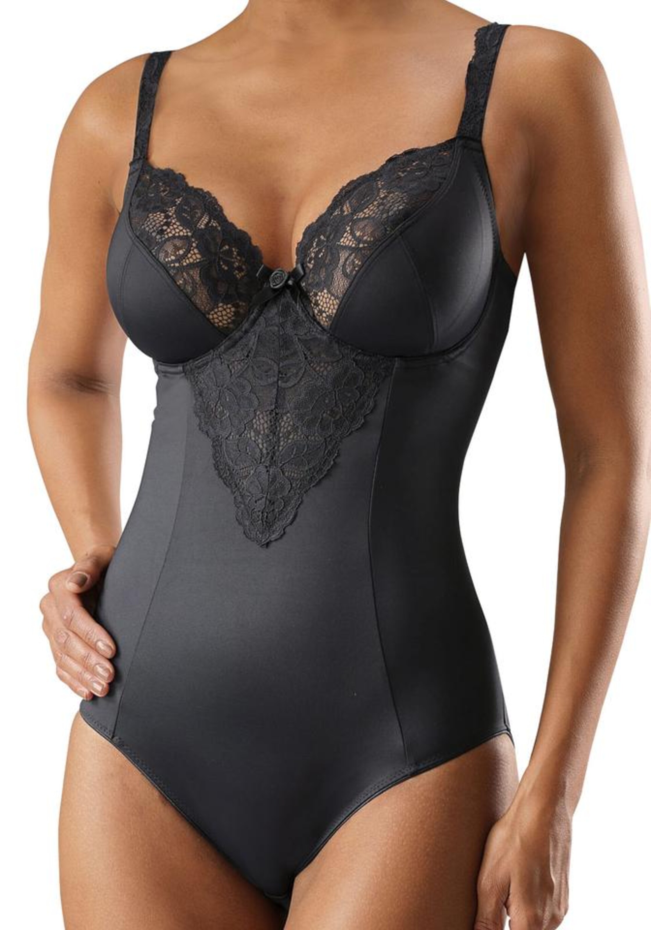 NUANCE - Body mit Bügel in schwarz