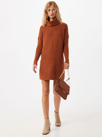 ONLY Knitted dress 'Jana' in Brown