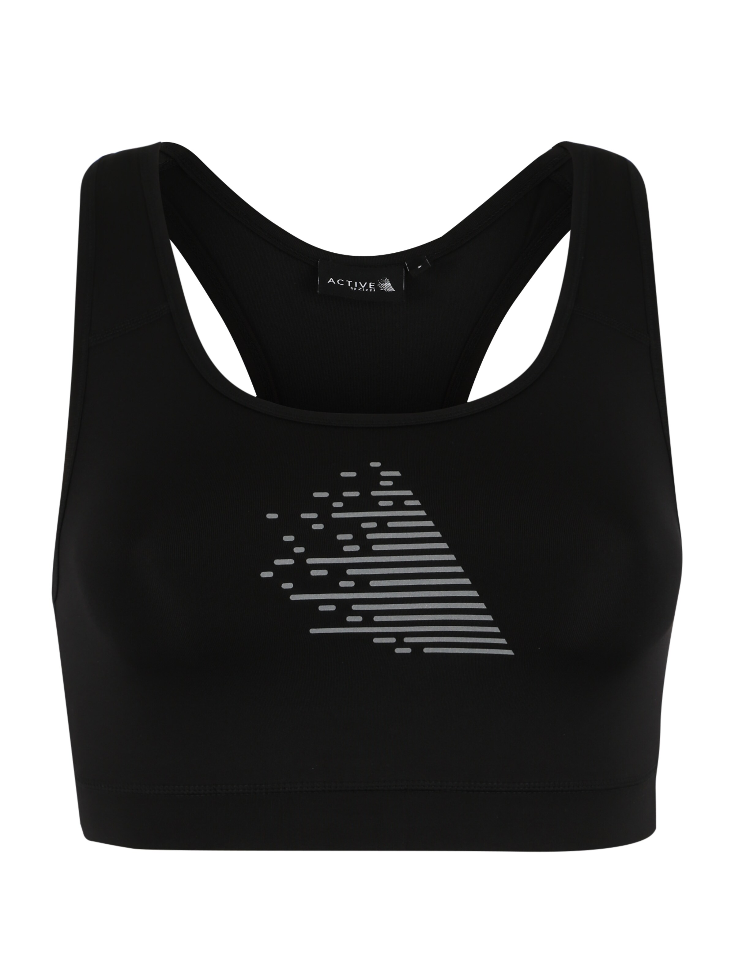 Active by Zizzi - Sport bh 'ADORY' in de kleur Zwart