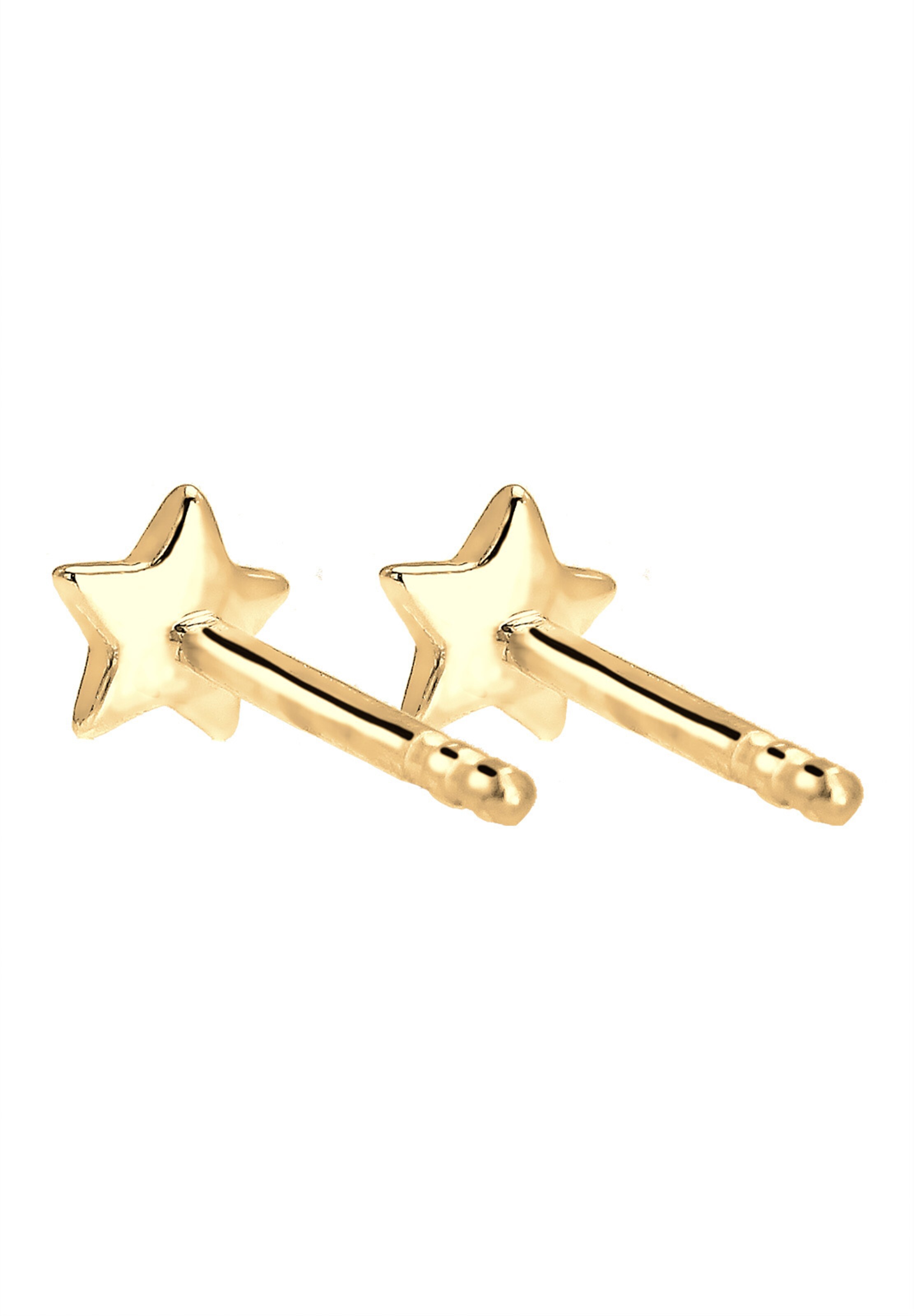 ELLI PREMIUM Ohrringe 'Sterne' in Gold