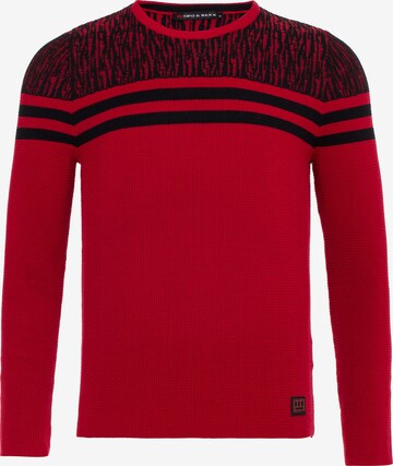 CIPO & BAXX Sweater in Red: front