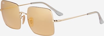 Ray-Ban Sunglasses 'SQUARE' in Gold: front